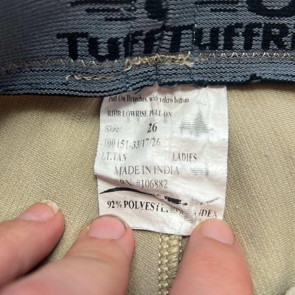 Tuff Rider Ribbed Knee Patch Riding Pants - Picture 5 of 6